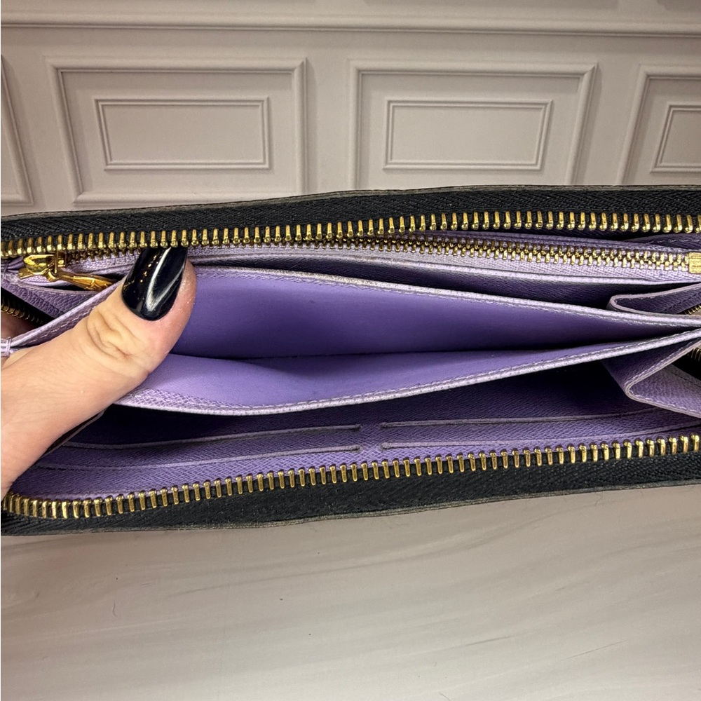 Louis Vuitton x Murakami Multicolor Long Zip Wallet | Full Inclusion | Lilac - Picture 11 of 17